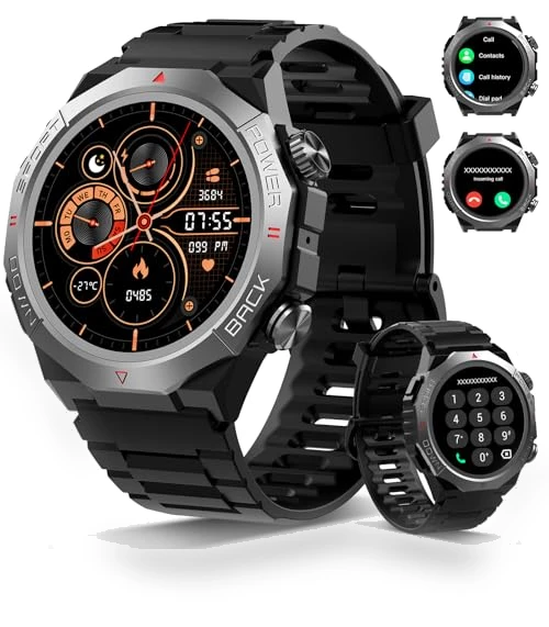 Military Smart Watch with Call Function, 1.39" HD Display, 110+ Sport Modes, IP68 Waterproof — Smartwatches, Atheewon