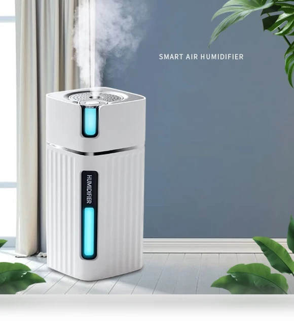Mini Ultrasonic Humidifier with Night Light - 300mL USB Air Moisturizer — Air Moisturizers, Fidgylia