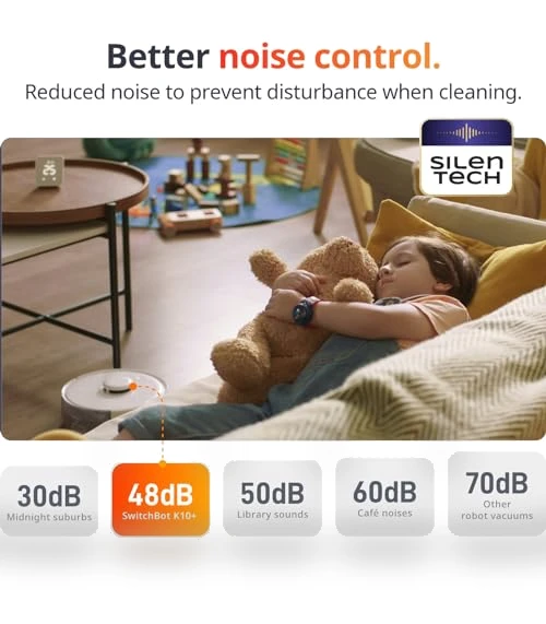 Mini Robot Vacuum and Mop Combo with Self-Emptying Base, LiDAR Navigation — Smart Cleaning Robots, SwitchBot