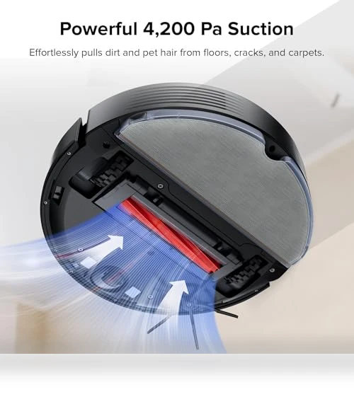 Robot Vacuum and Mop with LiDAR Navigation, 4200Pa Suction — Smart Cleaning Robots, Roborock