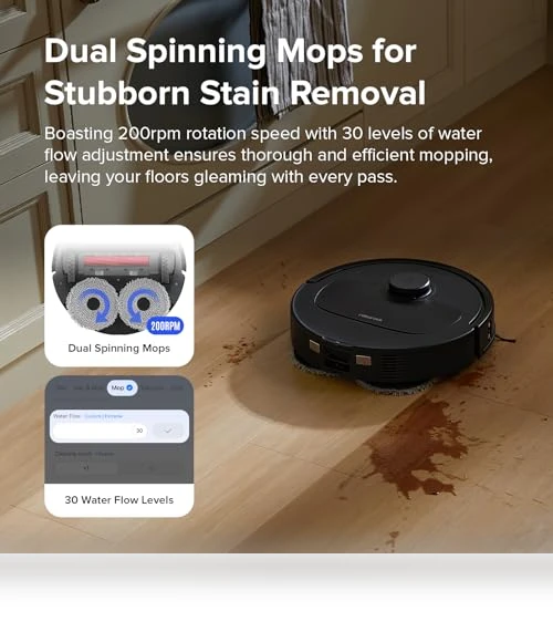 Robot Vacuum and Mop Combo with Self-Drying and Auto Mop Washing — Smart Cleaning Robots, Roborock