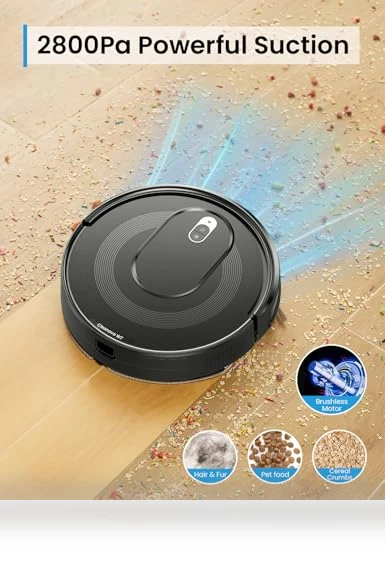 Robot Vacuum and Mop Combo for Pet Hair, 2-in-1 Mopping Robotic Vacuum Cleaner — Smart Cleaning Robots, PSUK
