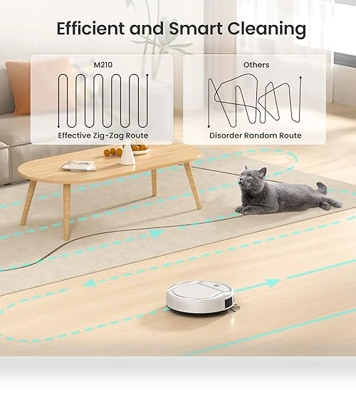 Robot Vacuum Cleaner with Strong Suction, Wi-Fi/App/Alexa Control — Smart Cleaning Robots, Lefant