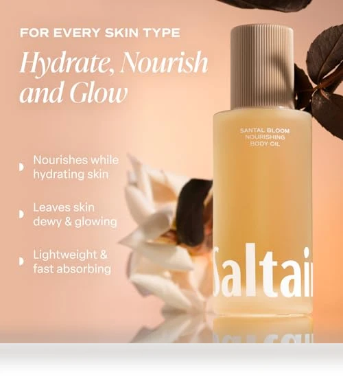 Luxurious Santal Bloom Body Oil Moisturizer for Hydrating Dry Skin — Body Sprays, Saltair