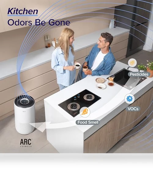 Smart Air Purifier for Large Rooms up to 1980 Sq Ft with HEPA Filter and WiFi — Air Purifier Components & Enhancements, LEVOIT