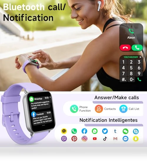 Smart Watch for Women with Alexa, Fitness Tracker, Heart Rate Monitor — Smartwatches, Hingso