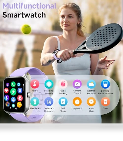 Smart Watch for Women with Alexa, Fitness Tracker, Heart Rate Monitor — Smartwatches, Hingso