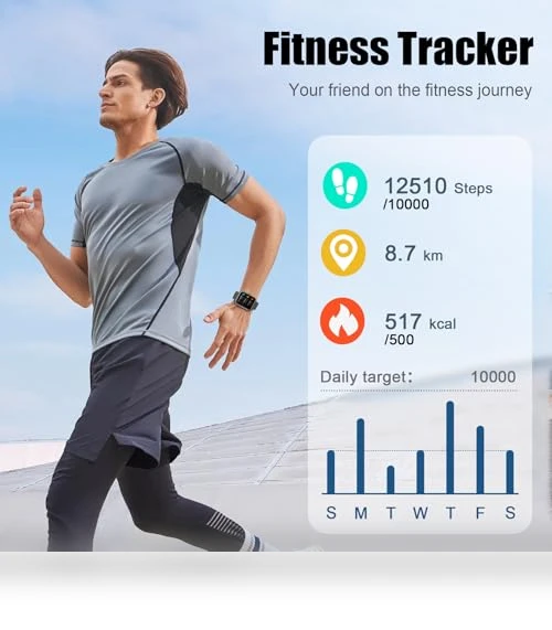 1.96" Fitness Tracker Smartwatch with Heart Rate Monitor — Smartwatches, Coucur