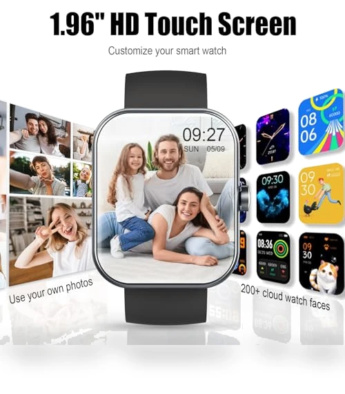1.96" Fitness Tracker Smartwatch with Heart Rate Monitor — Smartwatches, Coucur