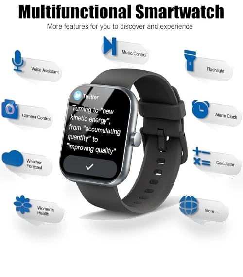 1.96" Fitness Tracker Smartwatch with Heart Rate Monitor — Smartwatches, Coucur