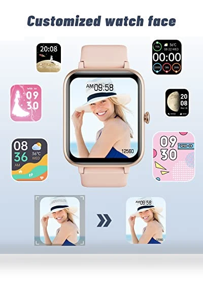 Smart Watch for iOS and Android Phones with Fitness Tracker, Heart Rate Monitor — Smartwatches, GRV