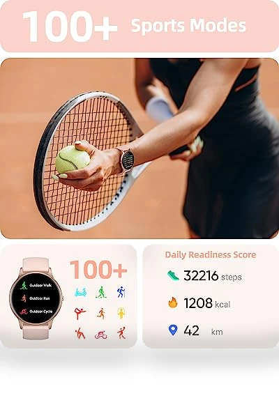 Smart Watch for Women with Call Function, Fitness Tracker, IP68 Waterproof — Smartwatches, Parsonver