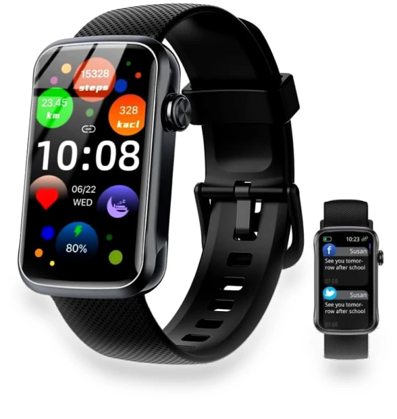 Smart Watch with 24 Sport Modes, IP68 Waterproof, Heart Rate Monitor — Smartwatches, Fempoin