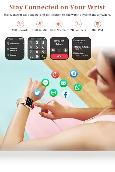 Alexa Built-in Smart Watch with Health Monitoring — Smartwatches, LODIMEKE