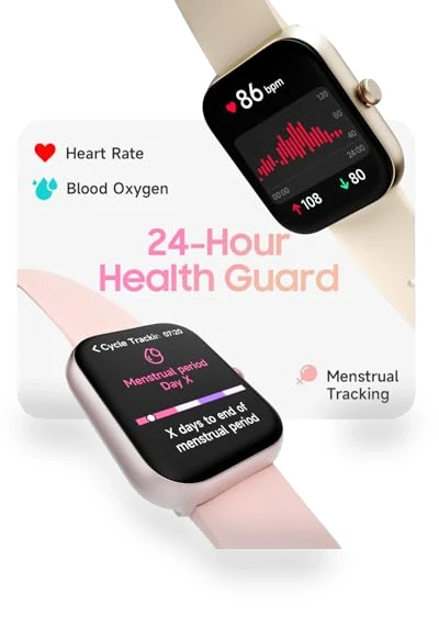 Smart Watch for Women with Alexa, Fitness Tracker, Heart Rate Monitor — Smartwatches, TOOBUR