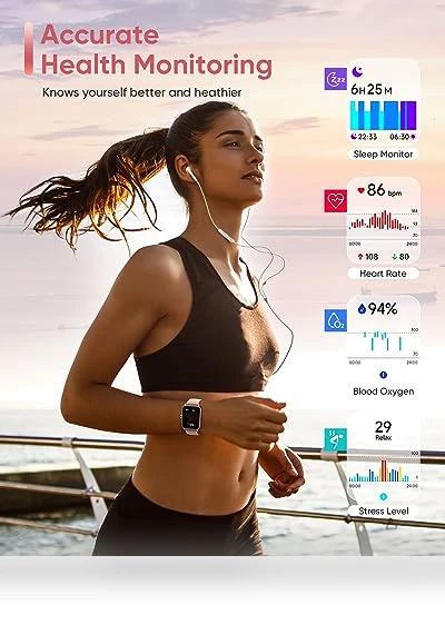 Smart Watch for Women with Alexa, Fitness Tracker, Bluetooth Call — Smartwatches, Fitpolo