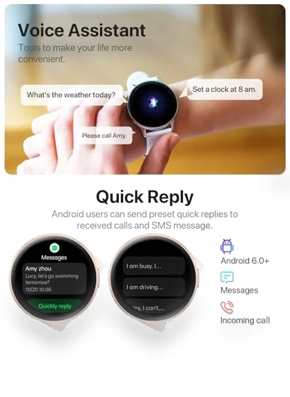 HD Smartwatch with Bluetooth Calling, 100+ Sport Modes, IP68 Waterproof — Smartwatches, JeeJTek
