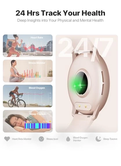 HD Smartwatch with Bluetooth Calling, 100+ Sport Modes, IP68 Waterproof — Smartwatches, JeeJTek