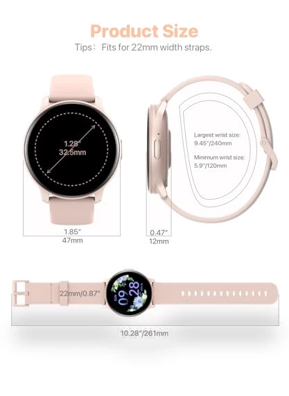 HD Smartwatch with Bluetooth Calling, 100+ Sport Modes, IP68 Waterproof — Smartwatches, JeeJTek