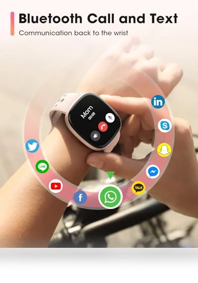 Smart Watch with Call Function, Fitness Tracker, Heart Rate Monitor, Waterproof — Smartwatches, Sanorum