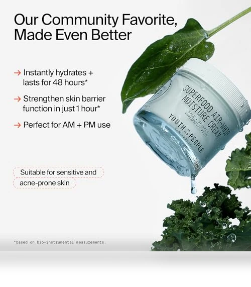Superfood Air-Whip Moisture Cream, 48-Hr Hydrating Face Moisturizer — Beauty & Personal Care, Youth To The People