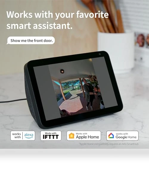 2K Video Doorbell with 2-Way Audio and Night Vision — Smart Home Security, Arlo