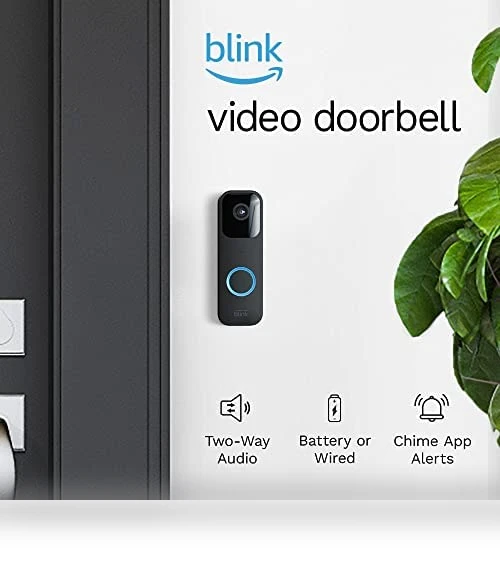Video Doorbell, Two-way audio, HD video, motion and chime app alerts, Alexa enabled — Smart Home Security, Blink