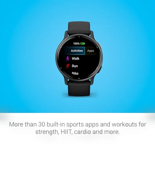 Health and Fitness GPS Smartwatch with AMOLED Display — Smartwatches, Garmin