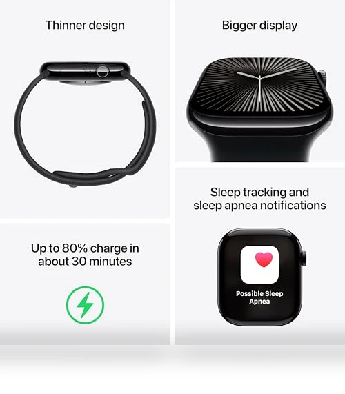 Smartwatch with Fitness Tracker, ECG App, Always-On Retina Display, Water Resistant — Smartwatches, Apple