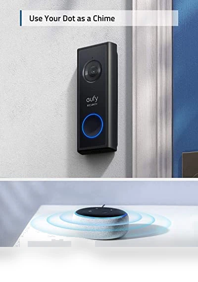 Wi-Fi Video Doorbell Kit, 1080p Resolution, 120-day Battery, No Monthly Fees — Kits, eufy