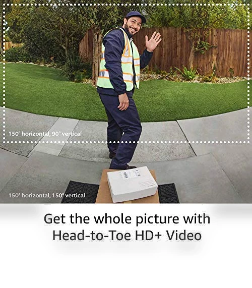 Wired Video Doorbell Pro with HD+ Video and 3D Motion Detection — Smart Home Security, Ring