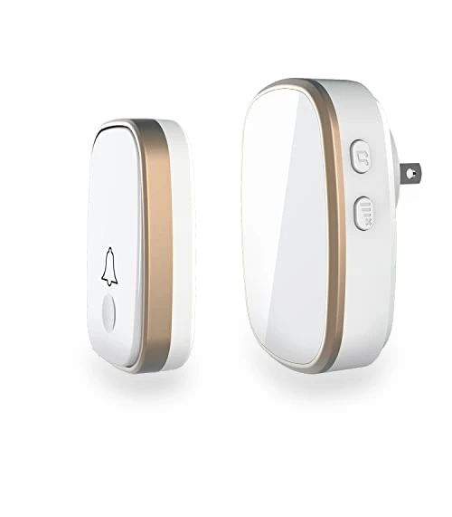Wireless Doorbell with 1000ft Range, 5 Volume Levels, and LED Flashing — Doorbells, AKK