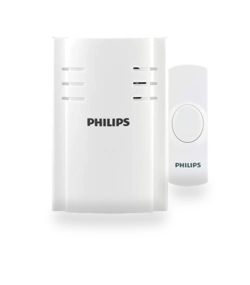 Wireless Doorbell Kit with Plug-In Receiver, 2 Melodies, 150 Ft Range — Kits, Philips