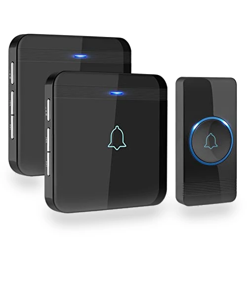Wireless Doorbell Kit with 2 Plug-In Receivers, 52 Melodies, and LED Flash — Kits, AVANTEK