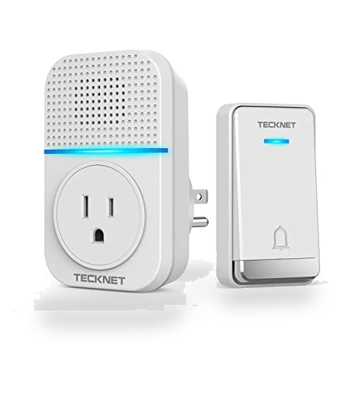 Wireless Doorbell with 60 Ringtones, 1300ft Range, Waterproof — Kits, TECKNET