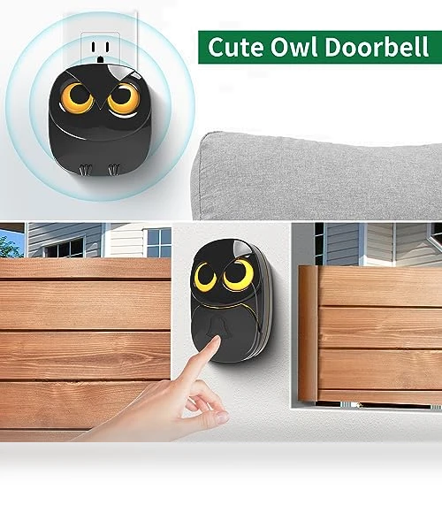 Wireless Doorbell with 1000 Feet Range, Weatherproof IP55 — Push Buttons