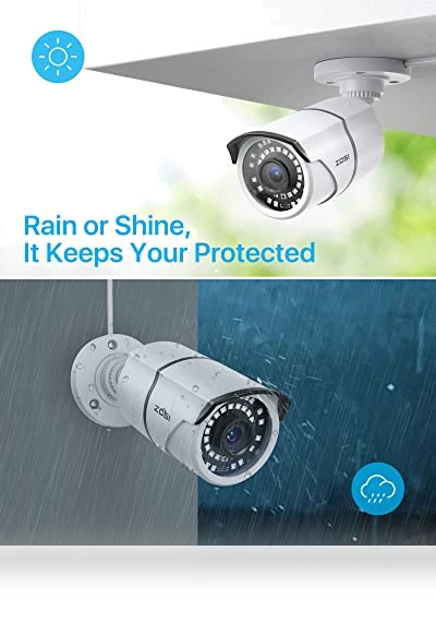 H.265+ 1080p 16 Channel Home Security Camera System with AI Human Vehicle Detect — Security Cameras, ZOSI