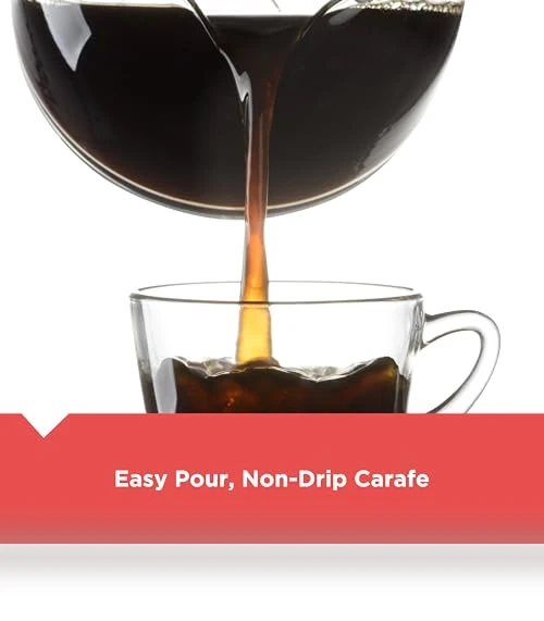 12-Cup Coffee Maker with Easy On/Off Switch, Non-Drip Carafe — Coffee Makers, BLACK+DECKER