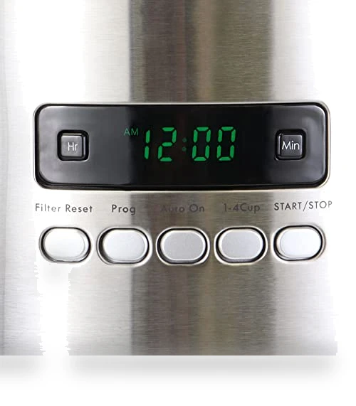 12 Cup Programmable Drip Coffee Maker with Reusable Filter — Coffee Makers, Koolatron