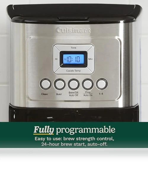 14-Cup Programmable Coffee Maker with Glass Carafe — Coffee & Espresso Combos, Cuisinart