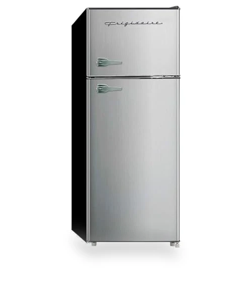 2 Door Apartment Size Refrigerator Freezer Combo, 7.5 cu ft, Stainless Steel — Cooling Solutions, Frigidaire