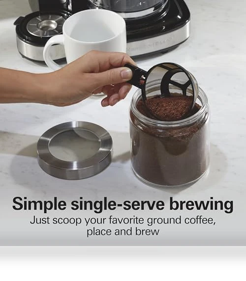 2-Way 12 Cup Programmable Drip Coffee Maker & Single Serve Machine — Coffee Makers, Hamilton Beach