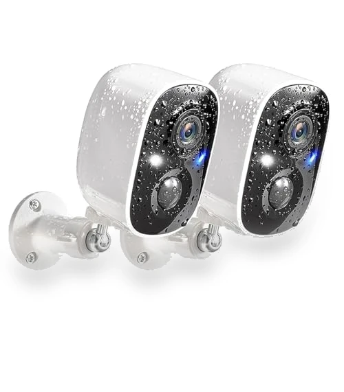 2K Wireless Outdoor Security Camera with Color Night Vision and AI Motion Detection — Motion Sensors, GMK