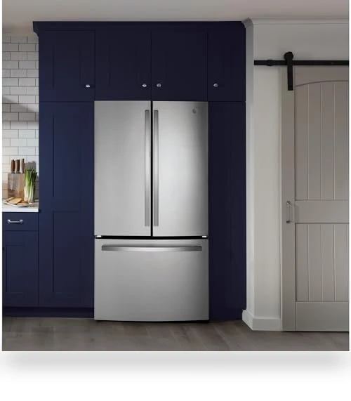 36" French Door Refrigerator with Internal Water Dispenser, Spill-Proof Shelves — Cooling Solutions, GE