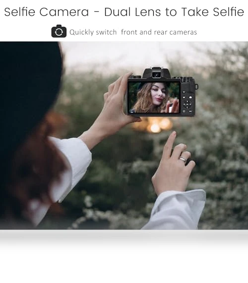 4K Digital Camera for Photography & Video with WiFi, 64MP, Touch Screen, 32GB Card — Compact Digital Cameras, Saneen