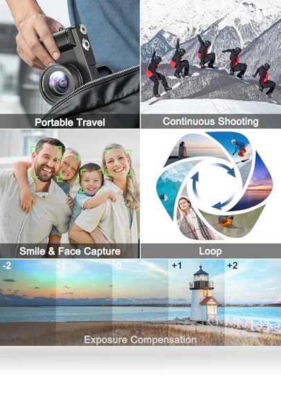 4K Digital Camera for Photography and Video with Autofocus and Anti-Shake — Compact Digital Cameras, Zostuic