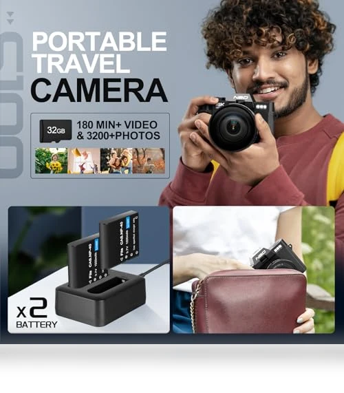 48MP WiFi Digital Camera with 4K Video, 16X Zoom, Wide Angle & Macro Lens — Professional DSLR Cameras, NBDDIGITAL