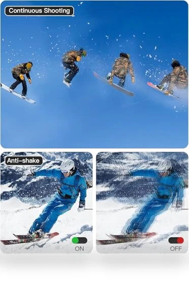 56MP FHD 1080P Digital Camera for Kids with 16x Zoom Anti Shake — Portable Media Devices & Accessories, Fleafer