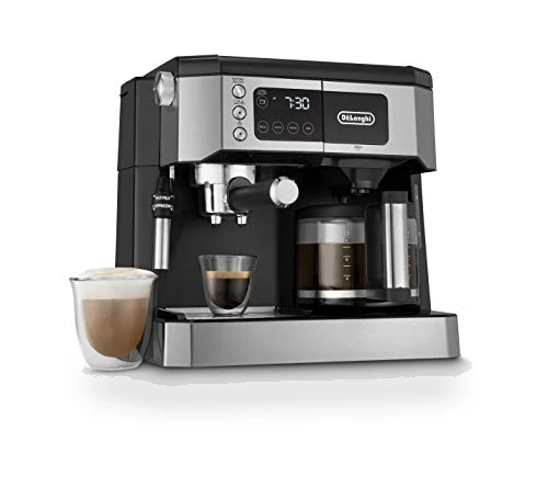 All-in-One Combination Coffee Maker & Espresso Machine with Adjustable Milk Frother — Coffee & Espresso Combos, De'Longhi