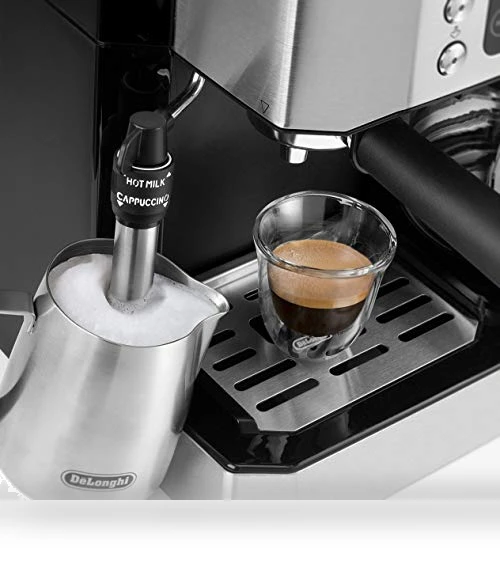 All-in-One Combination Coffee Maker & Espresso Machine with Adjustable Milk Frother — Coffee & Espresso Combos, De'Longhi